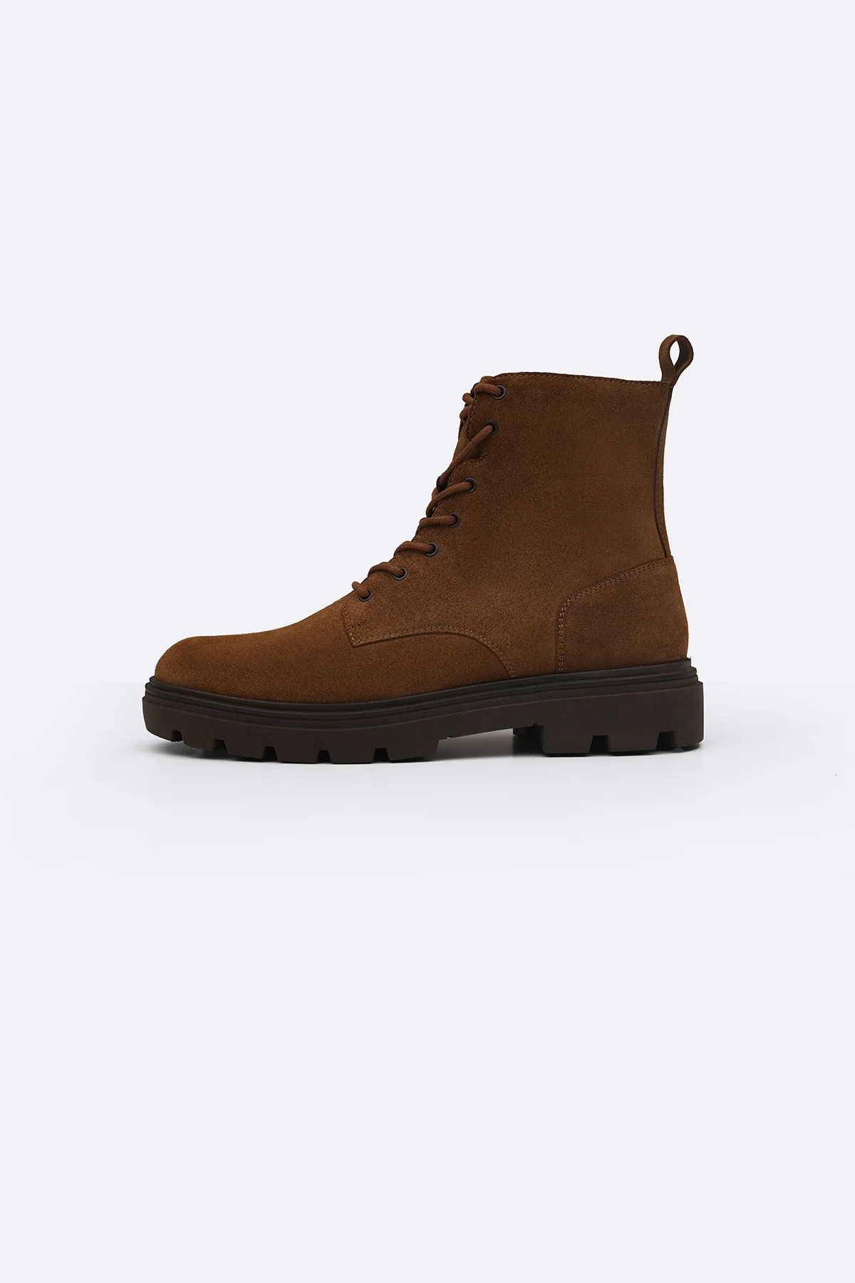 CHUNKY LEATHER BIKER BOOTS